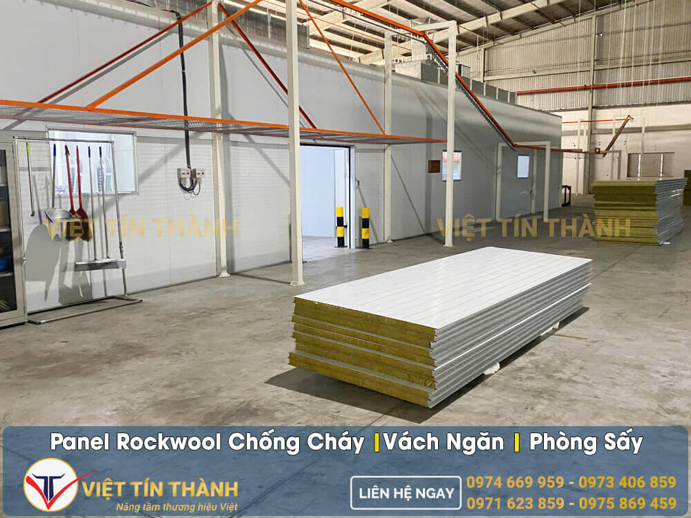 panel rockwool chống cháy